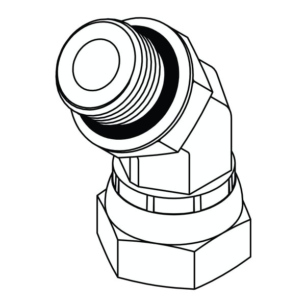 Tompkins Hydraulic Fitting-Steel10MOR-06FPX 45 6902-10-06